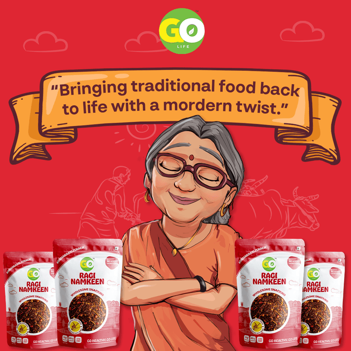 GoLife ragi millet Namkeen |Truly Grandma Approved Snack | Roasted not Fried | Packed with yummiest and healthy |golifeindia